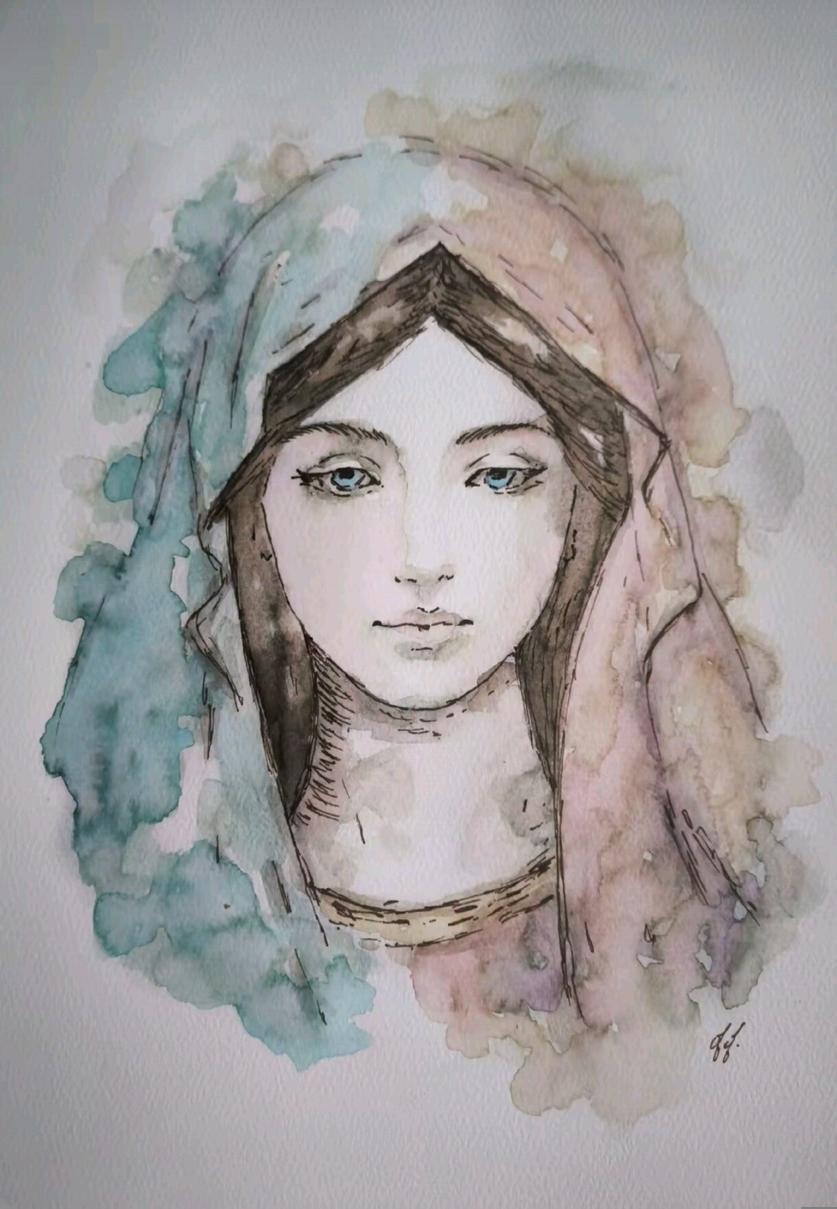 Aquarelle Marie