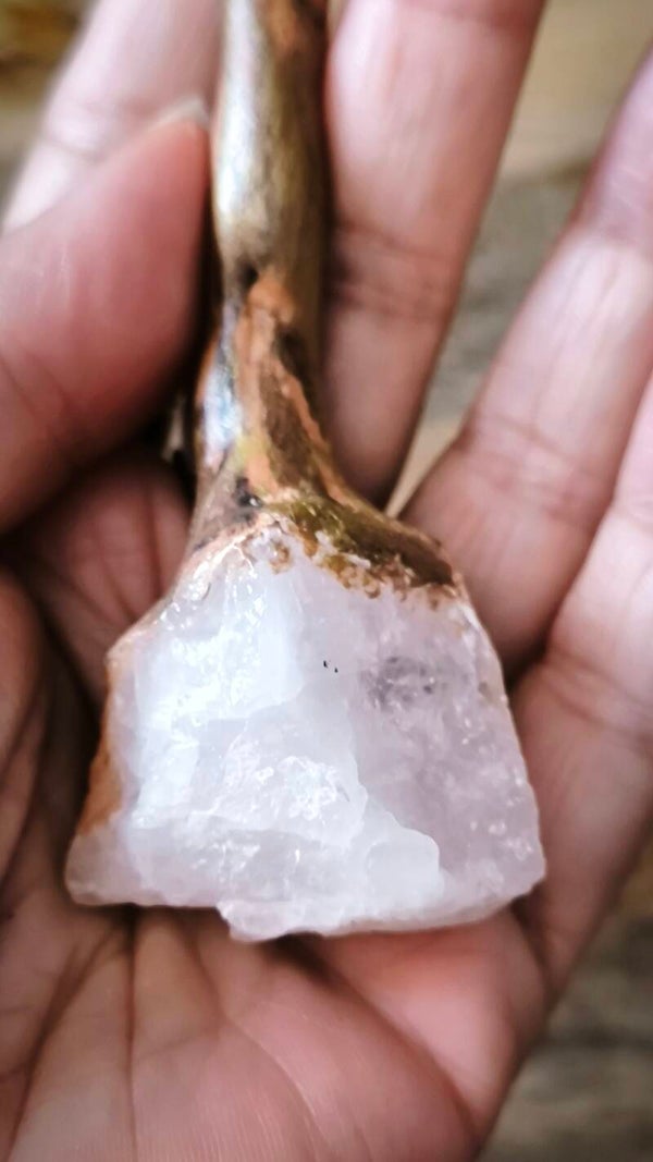 Baguette. Quartz rose brut
