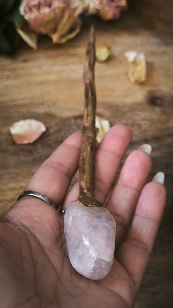 Baguette Quartz rose roulé