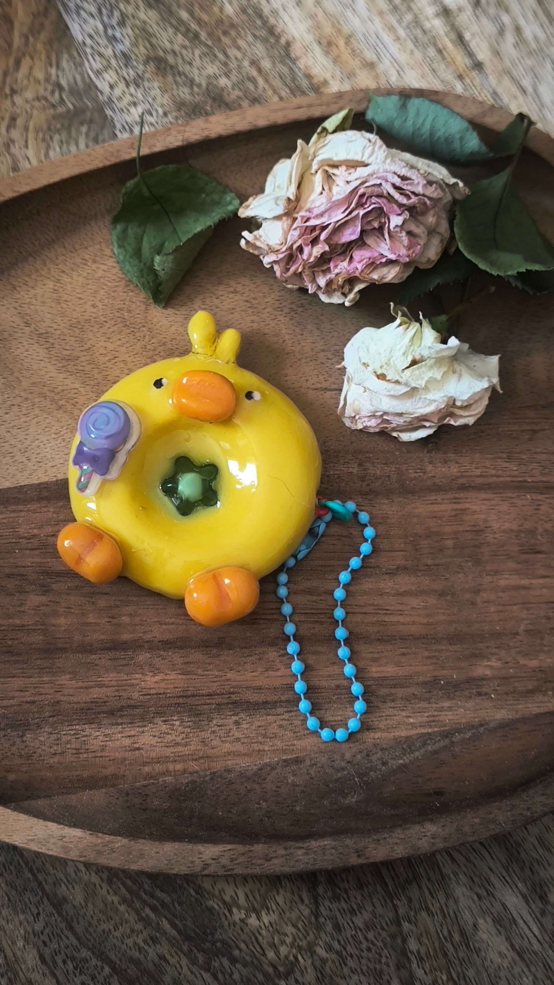 Worry stone. Poussin rétro _ hand spinner