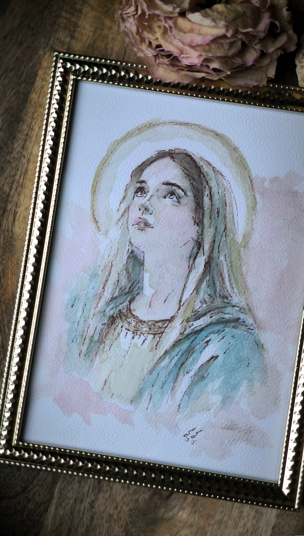 Cadre Aquarelle Sainte Marie