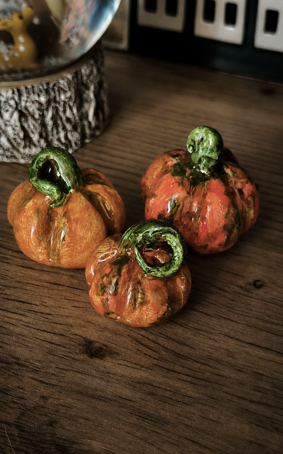 Lot 3 Citrouilles. Figurines miniatures