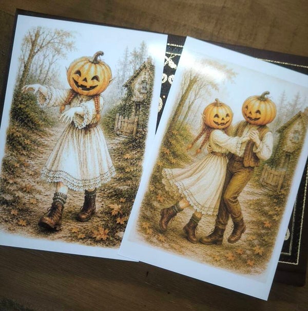 Lot 2 cartes Hazel. Halloween