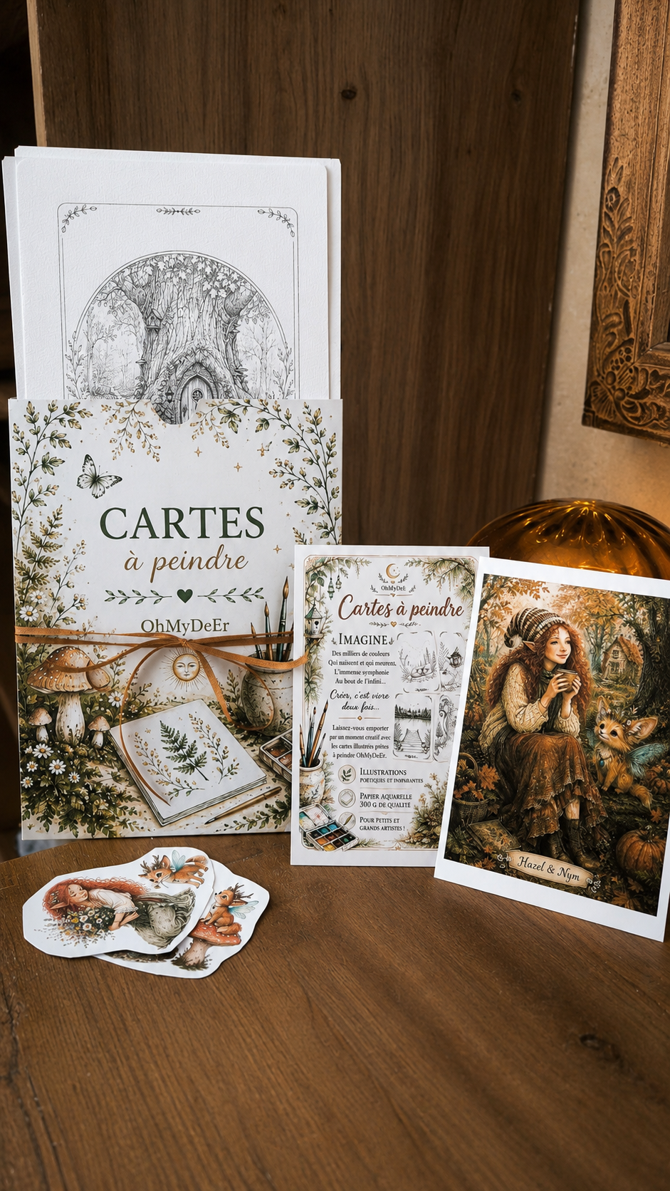 Cartes à peindre OhMyDeEr. (Blanche 2)