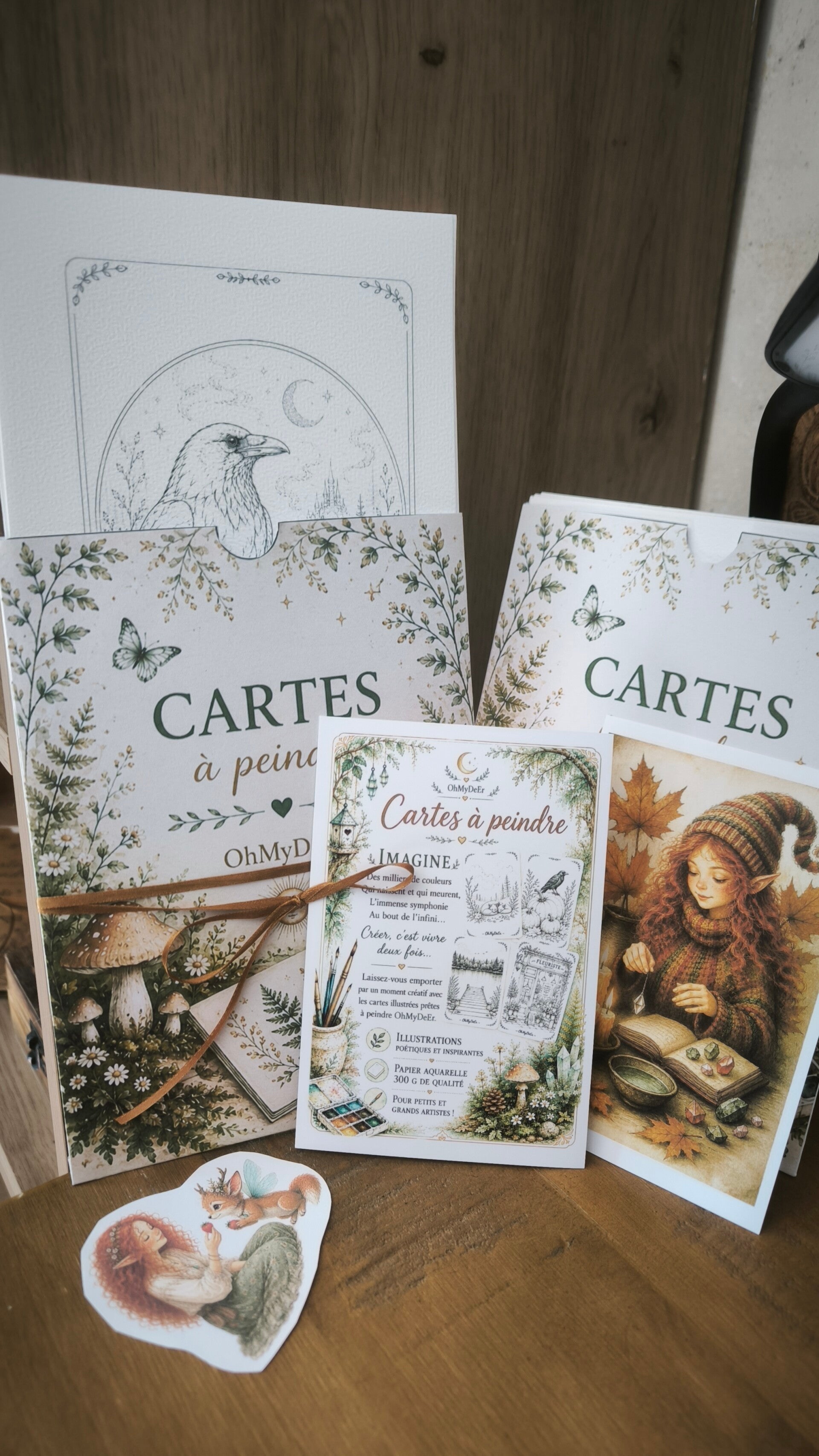 Cartes à peindre OhMyDeEr (Blanche 1)