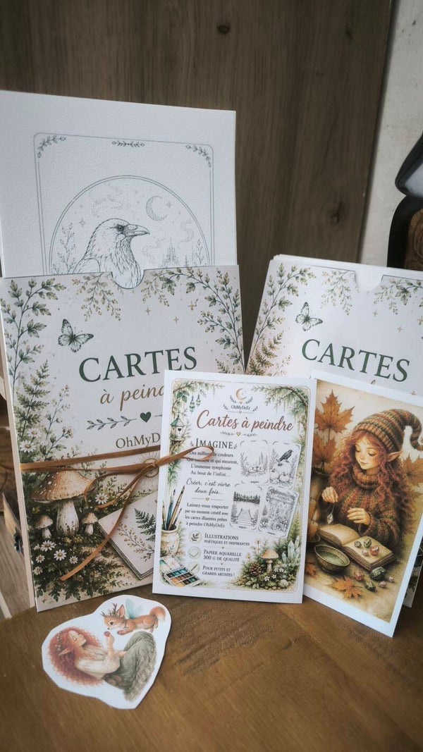 Cartes à peindre OhMyDeEr (Blanche 1)