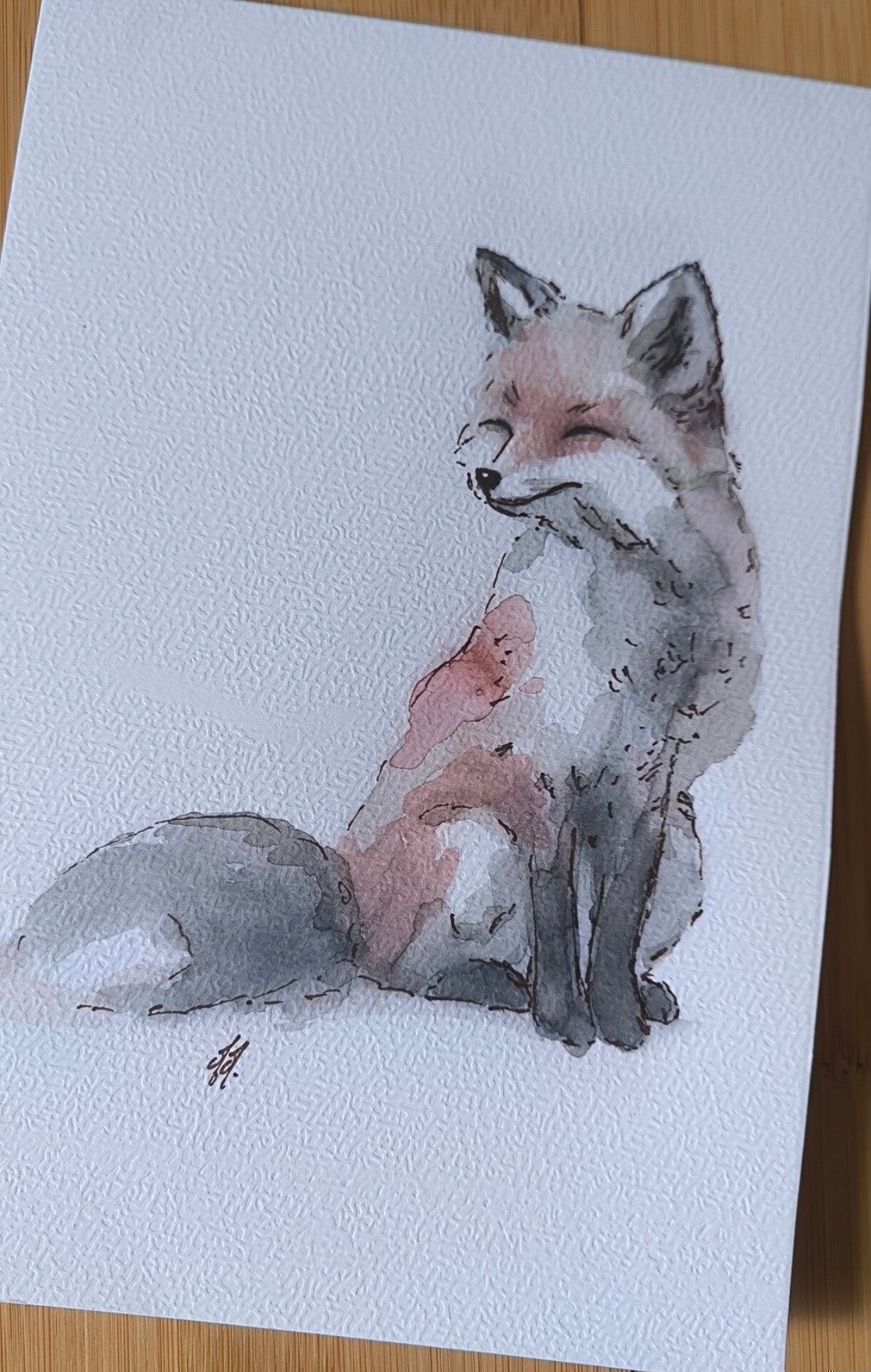 Aquarelle Le Renard