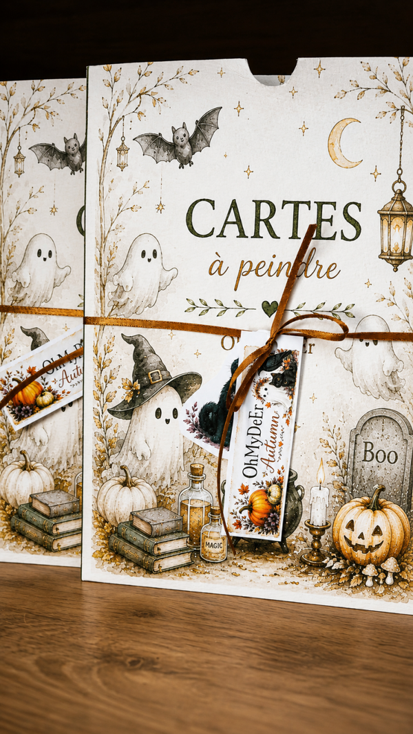 🎃 Pochette SURPRISE. Les Cartes à Peindre. Halloween 🎃