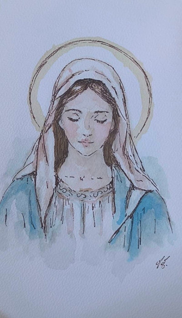 Sainte Marie. Aquarelle