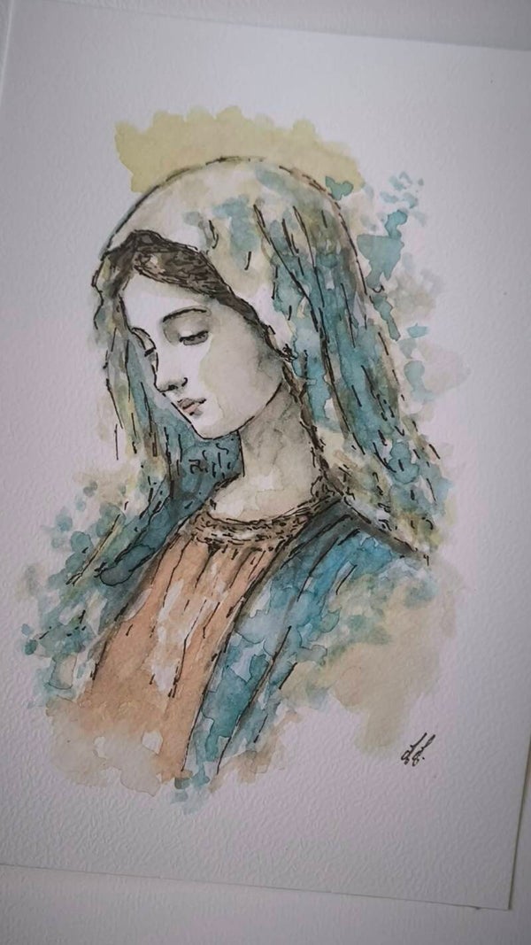 Aquarelle Sainte Marie