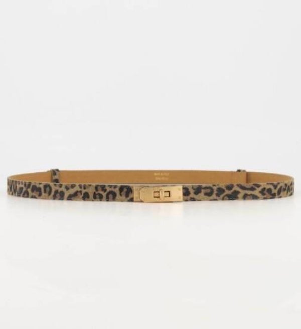 Suede riem leer