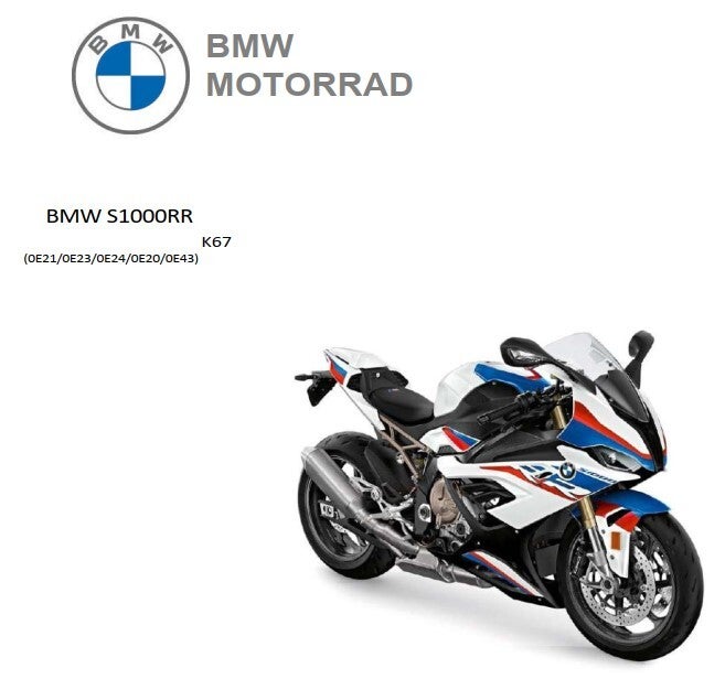 BMW s1000rr K67 Reparaturanleitung