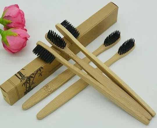 Bamboo tandenborstel - ECO Tandenborstel Bamboe - Natuurvriendelijk -Bamboe tandenborstel (zacht) |Natural Bamboo | Bamboo tandenborstel | 100% BPA-vrij | natuurlijk afbreekbaar |