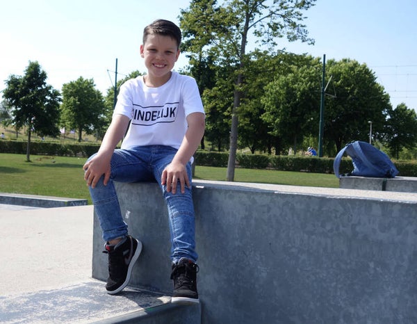 Shirt wit Hindelijk met omranding