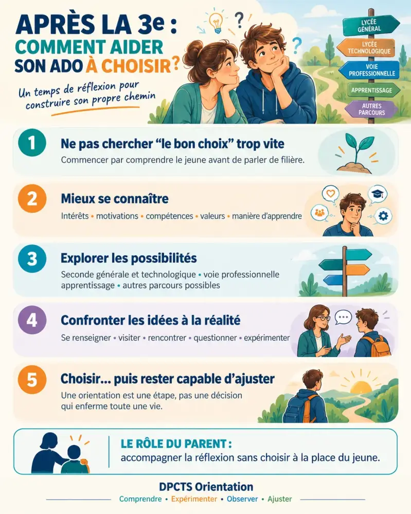 Comment aider son adolescent à s'orienter apès la 3eme
