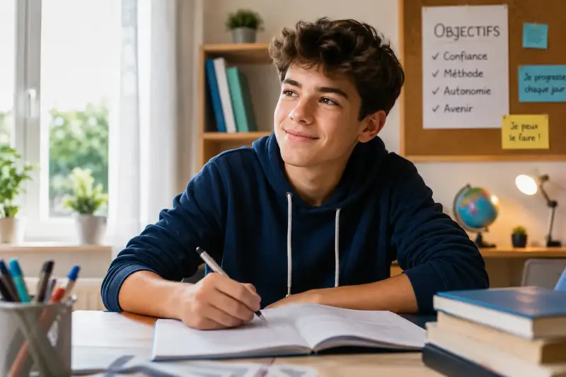adolescent souriant