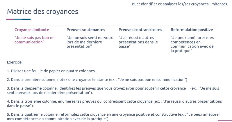 matrice des croyances