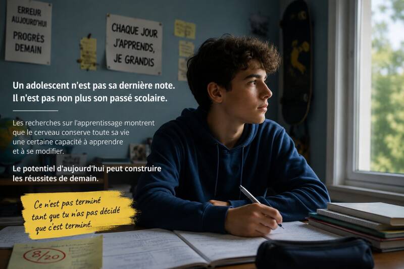 un jeune n'est pas ses notes 