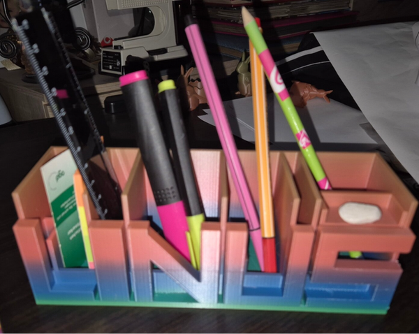 Bureau organizer gepersonaliseerd, Gepersonaliseerde Organizer bureau met naam