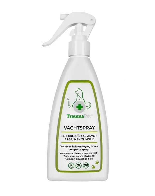 TraumaPet Vachtspray – tegen teken, muggen en vlo