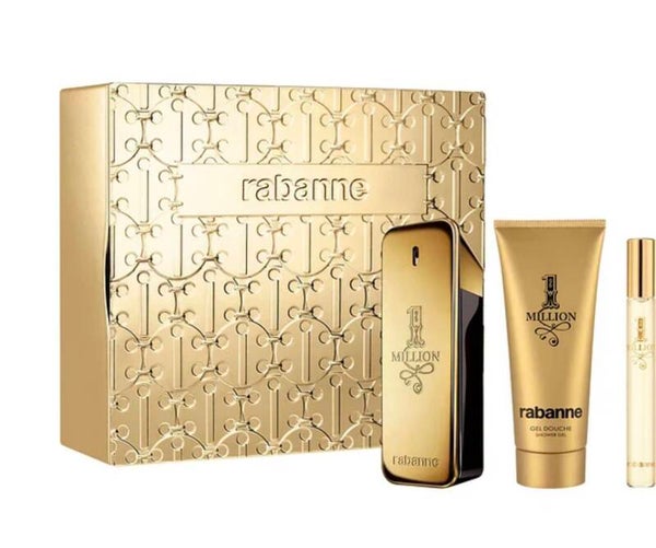 One Million Paco Rabanne Set 3p 3.4oz EDT Spray