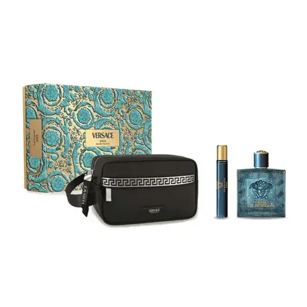 Versace Eros 3 pieces set 3.4 oz Men EDT spray