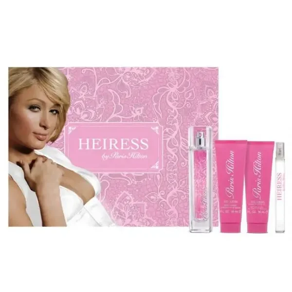 Paris Hilton Heiress 4 Piece Set for Women 3.4oz EDP