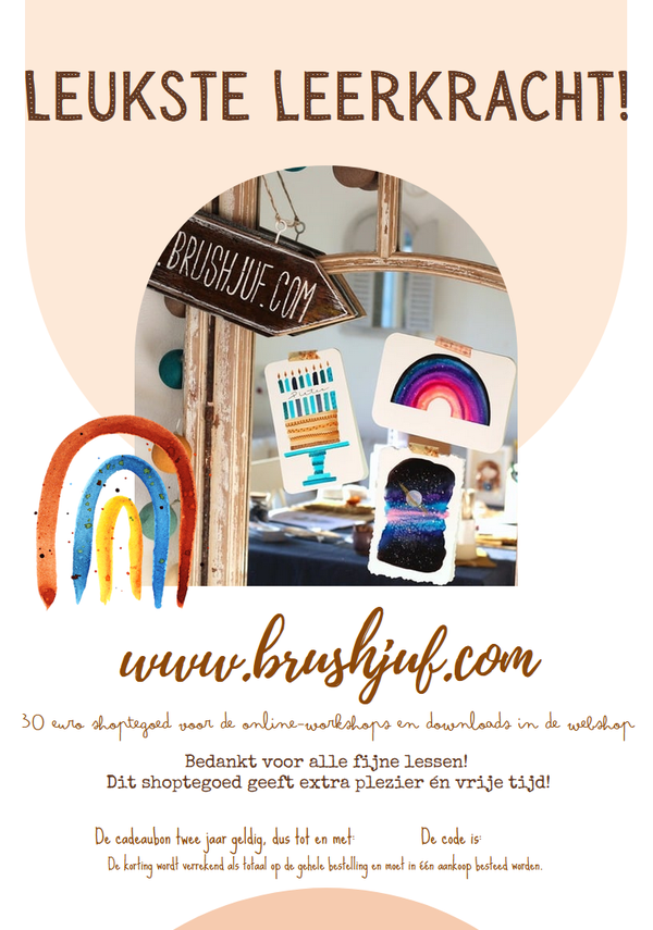 Cadeaubon leerkracht €30,-
