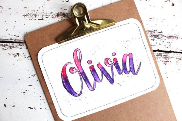 KLASKLAAR Brushletteren