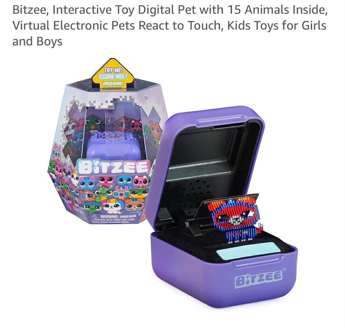 Bitzee interactive digital pet with 15 animals, no box