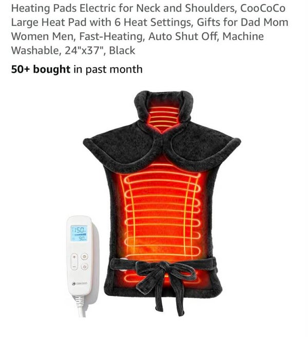 Coococo heating pad shoulder/back