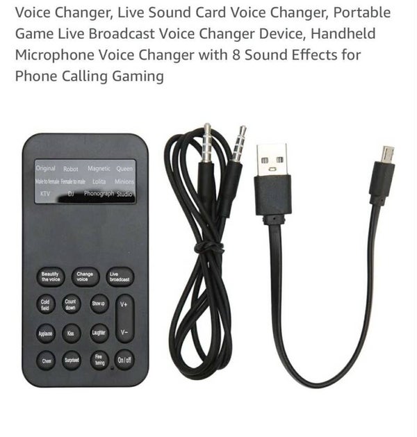 Voice changer with 8 sound effects