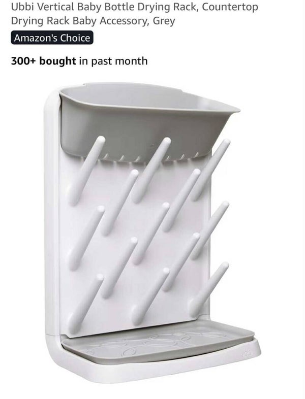 Ubbi vertical baby bottle drying rack