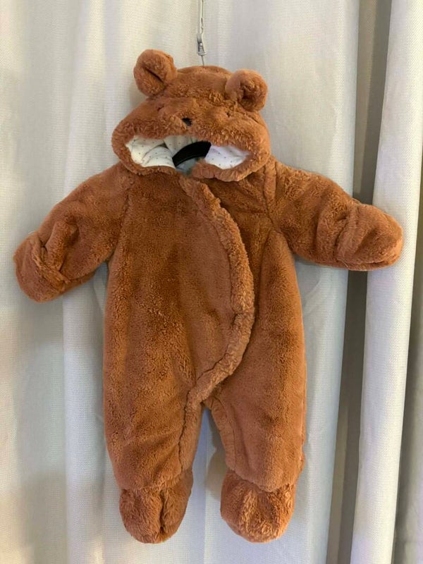 Vertbaudet super soft hooded bear suit, size 6mths