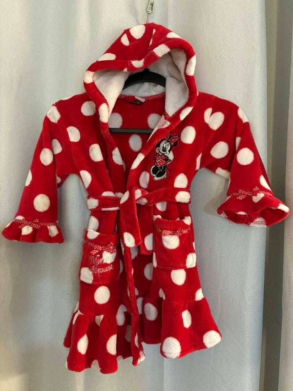 Minnie Mouse housecoat, size 2-3yrs