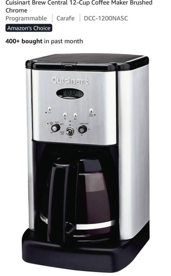 Cuisinart Brew Central 12 cup programmable coffee maker