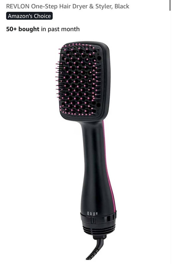 Revlon one-step hairdryer & styler, black