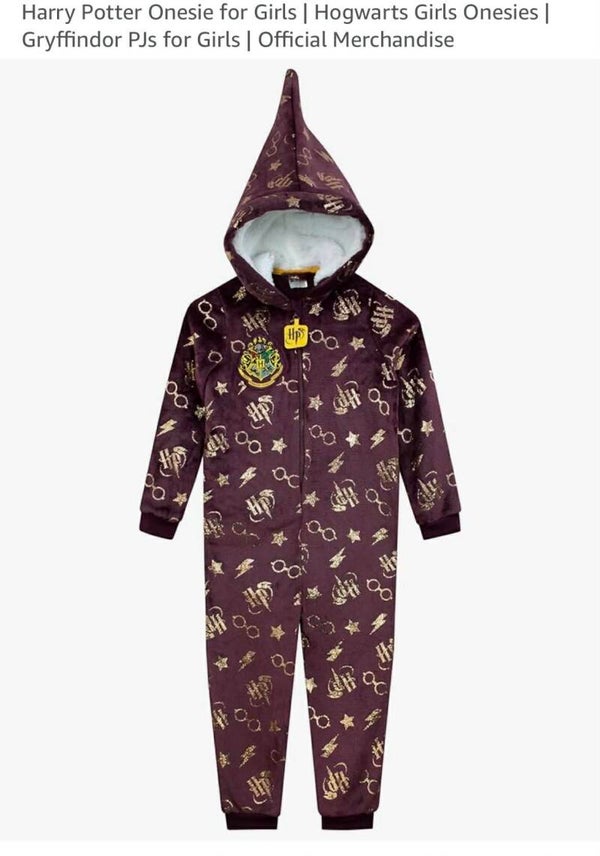 Harry Potter onesie. Gryffindor official merchandise, size M adult