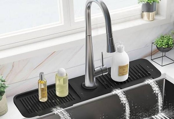 Draining mat for sink 24''- black