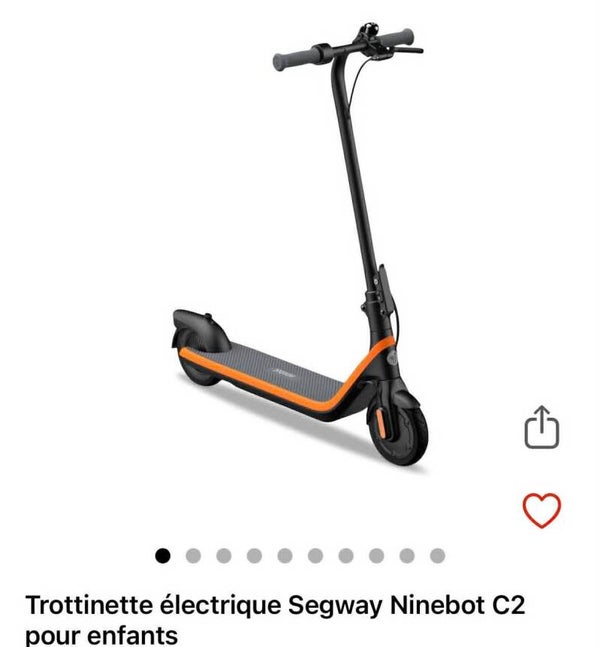 Segway Ninebot C2, orange, 5-13yrs