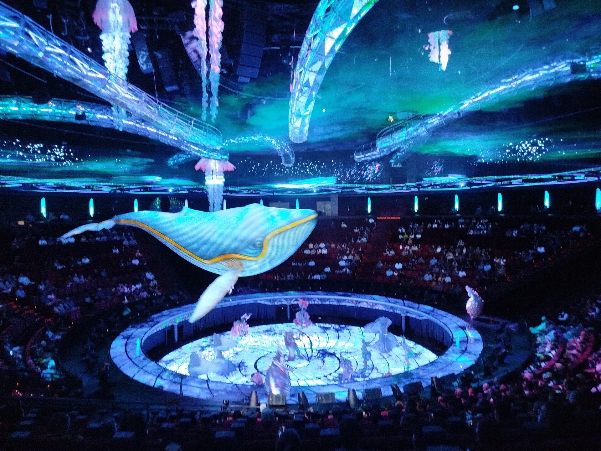 moving stage at Awakening show in Las Vegas