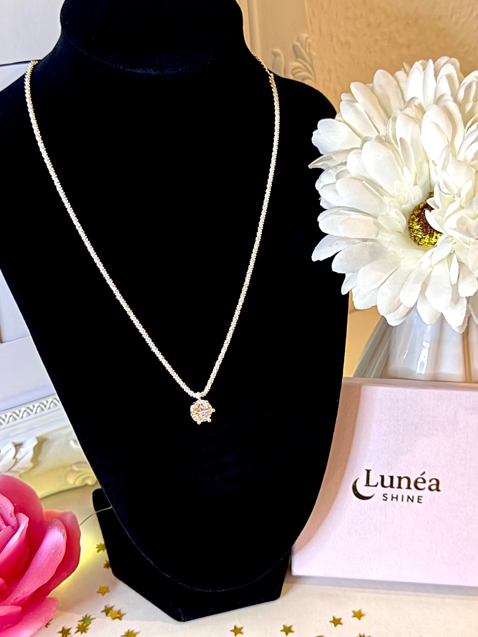 Luxuriöse Halskette aus 925er Sterlingsilber