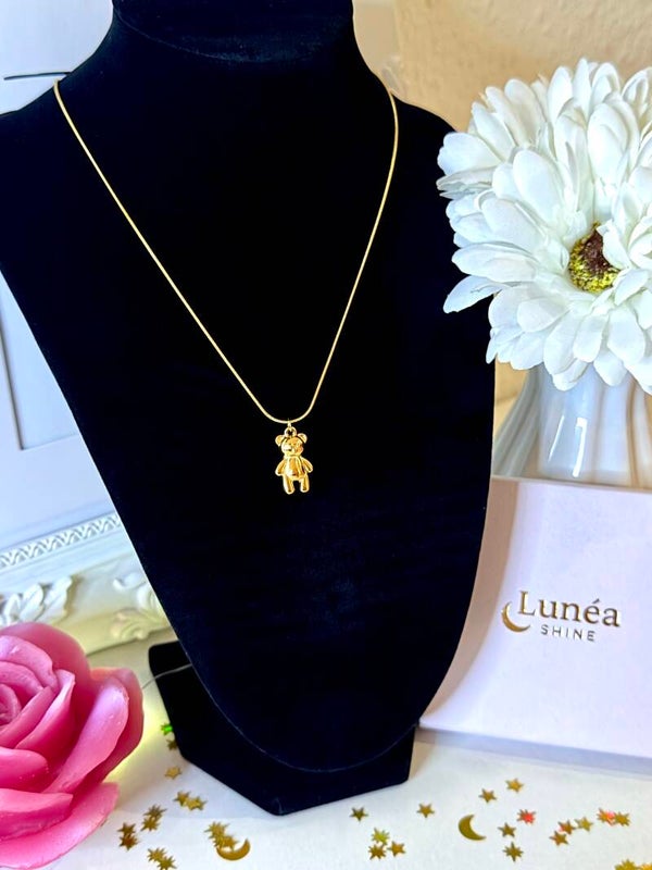 Halskette mit süßem Bärenanhänger