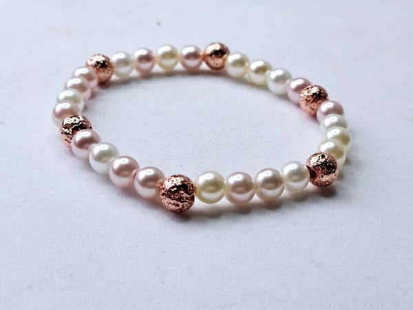 Armband Elastiek Natuursteen Nr 27