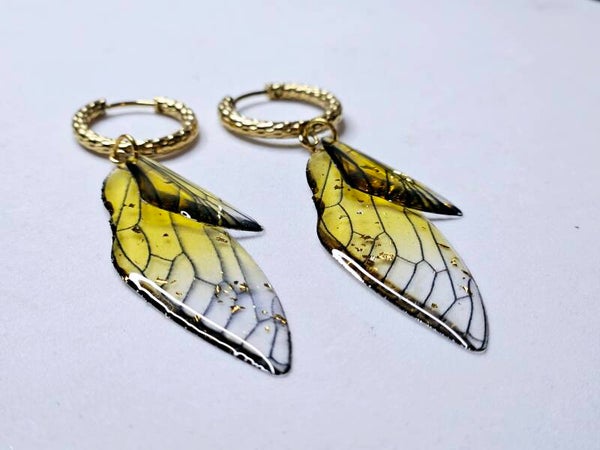 Vlinder Oorbel Ring Goud Nr 6