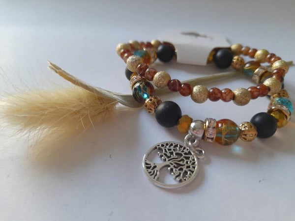 Handgemaakte Dames Armband set met bedel