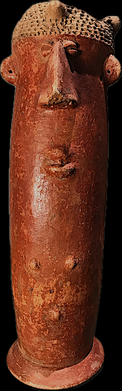 Statuette funéraire anthropomorphe cylindrique - TC487