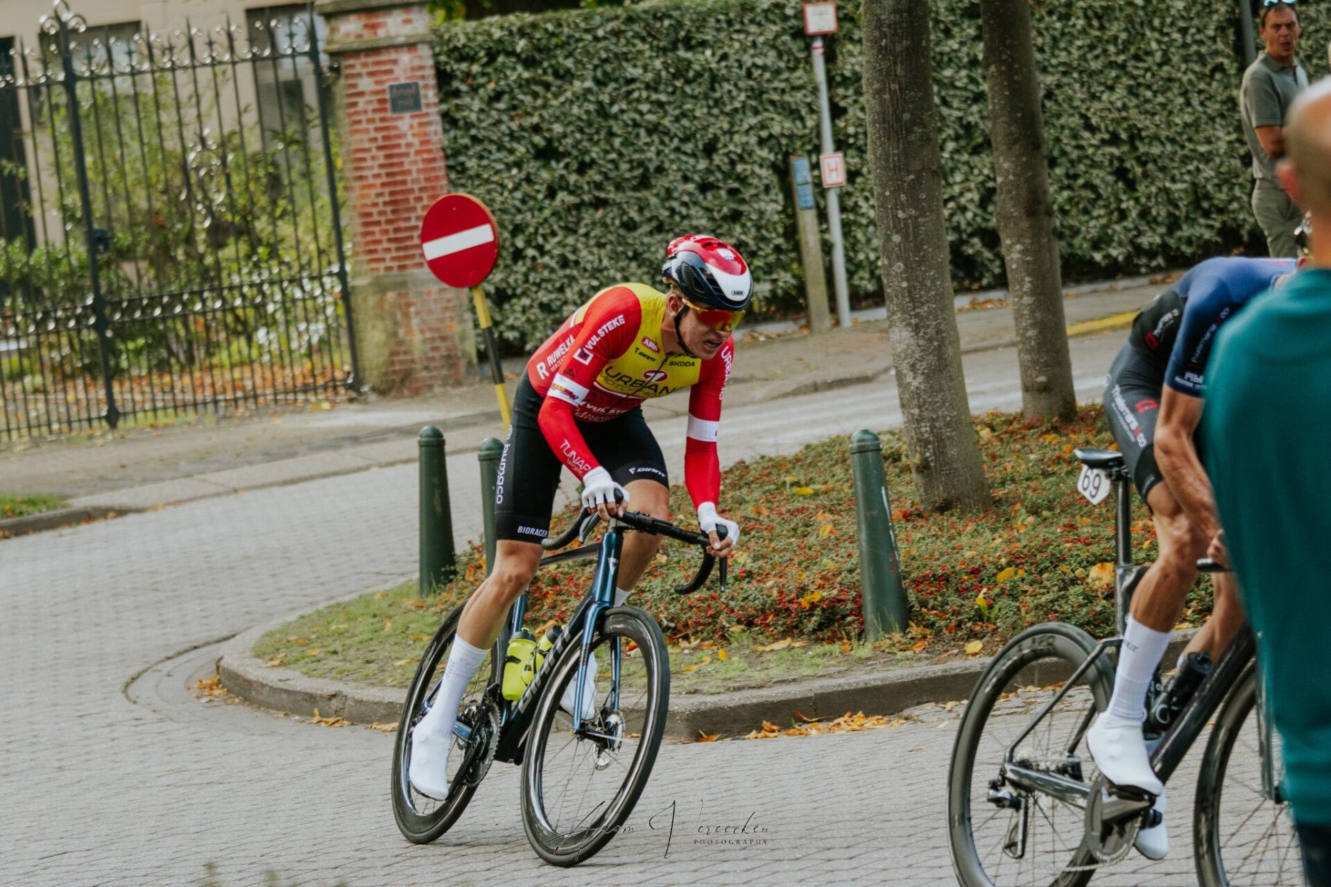 Begeleiding tijdens fietstest