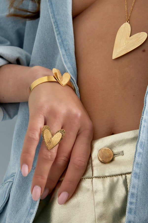 Dubbel hart ring