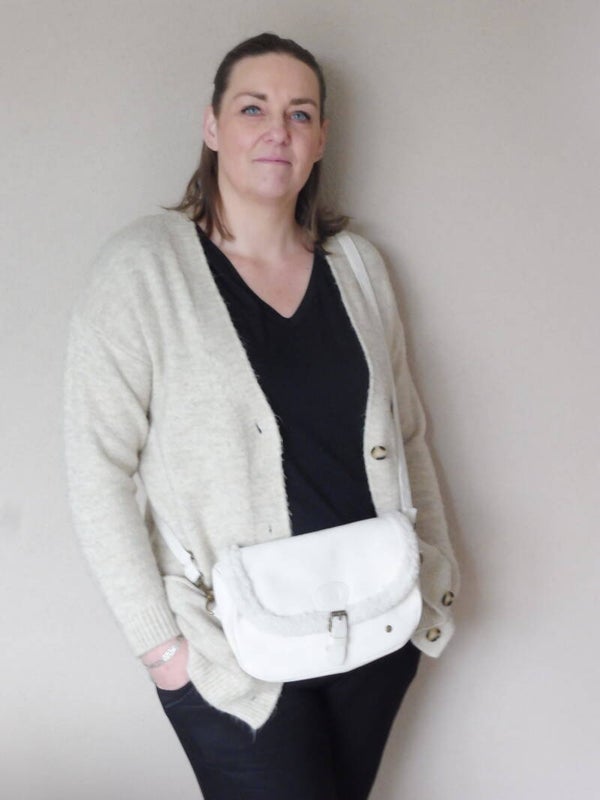 Teddy crossbody tas White